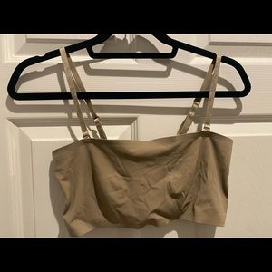 Danskin: taupe bandeau with removable straps